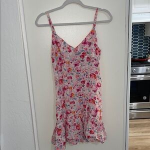 No Comment Floral Spaghetti Strap Dress | M